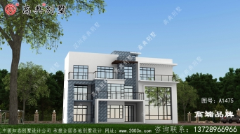 农村简约自建房外观图，看完我也想回乡盖这样的房子