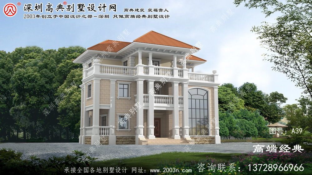 南票区乡村三层楼房设计图
