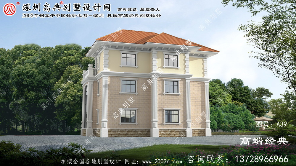 南票区乡村三层楼房设计图