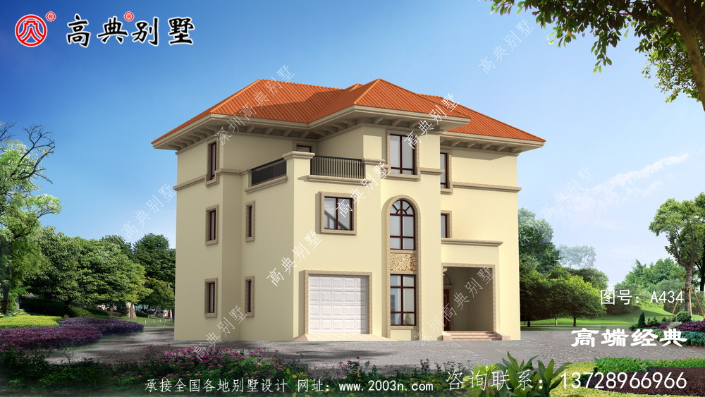 农村二层半简欧别墅这样建还怕预算不够吗?