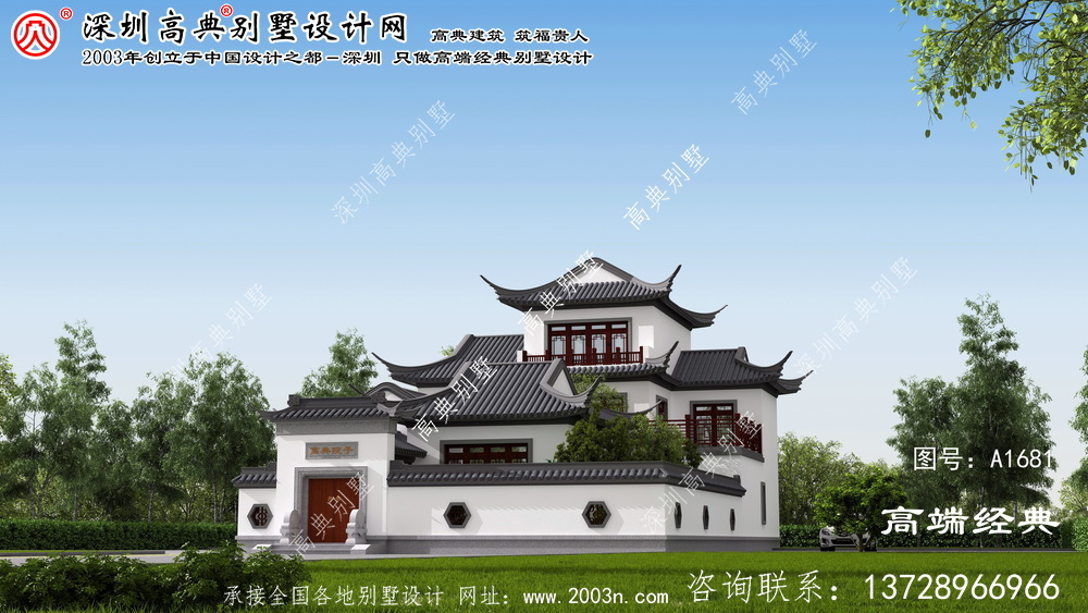 蒸湘区简约大方的苏式庭院别墅。