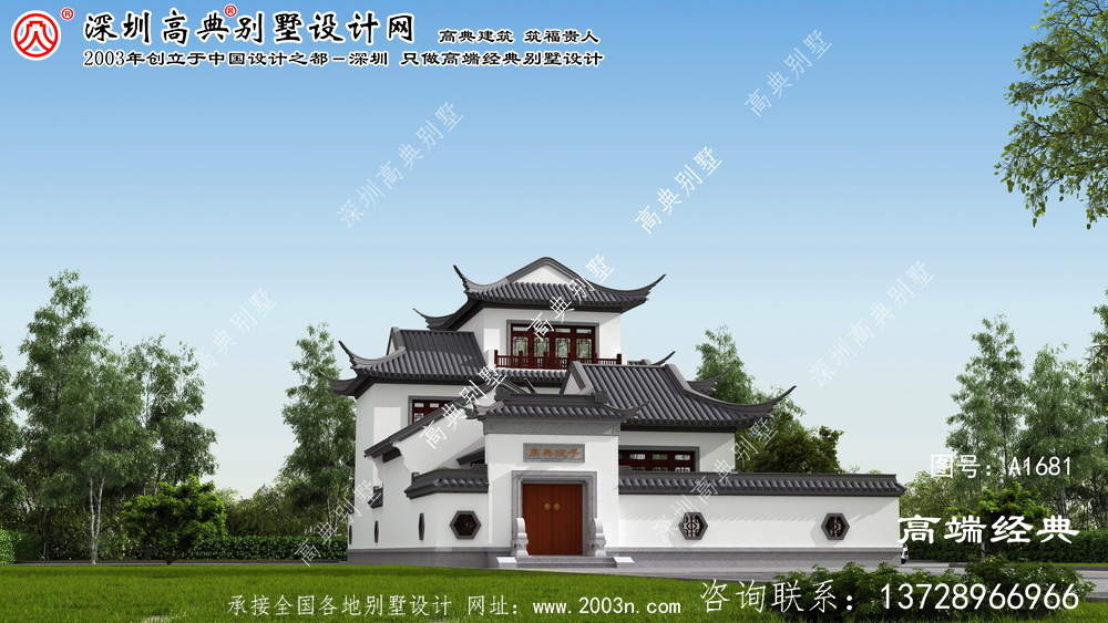 蒸湘区简约大方的苏式庭院别墅。