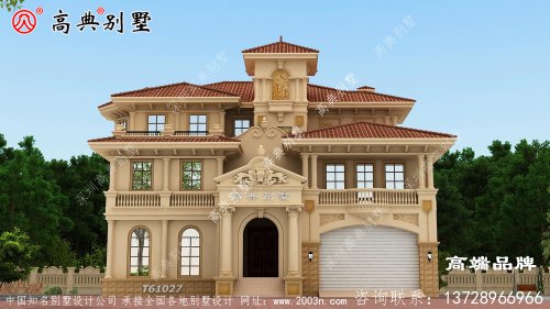 大户别墅图纸宽敞明亮 ，色彩搭