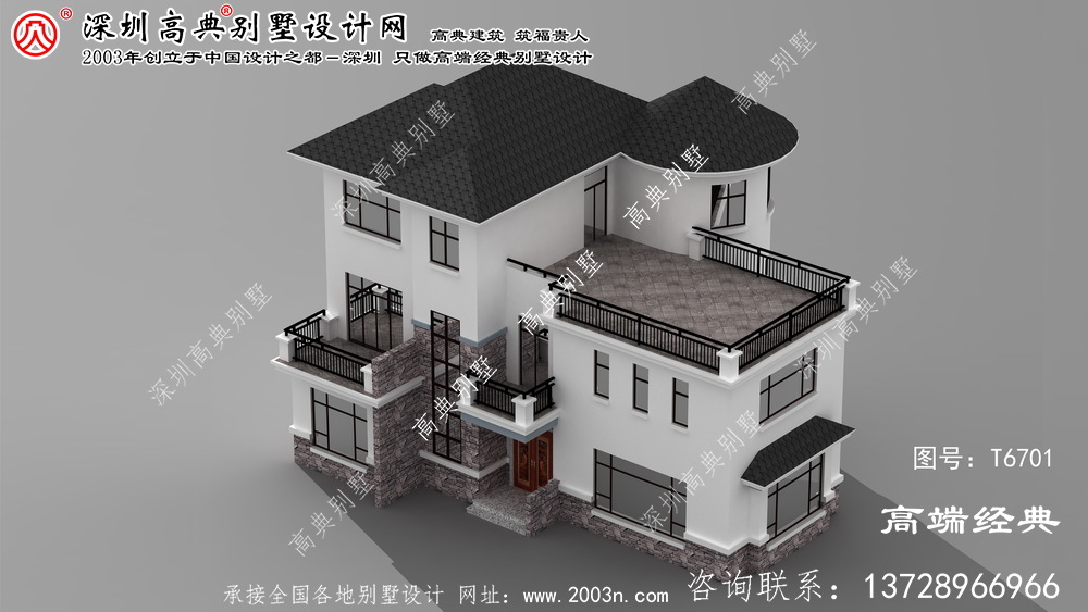 张家口市现代三层别墅,主打舒适实用的简约时尚感