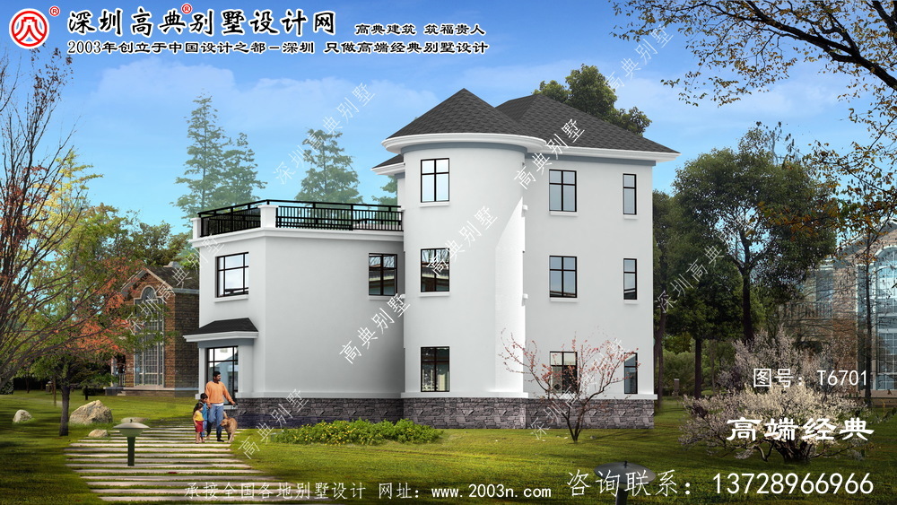 张家口市现代三层别墅,主打舒适实用的简约时尚感