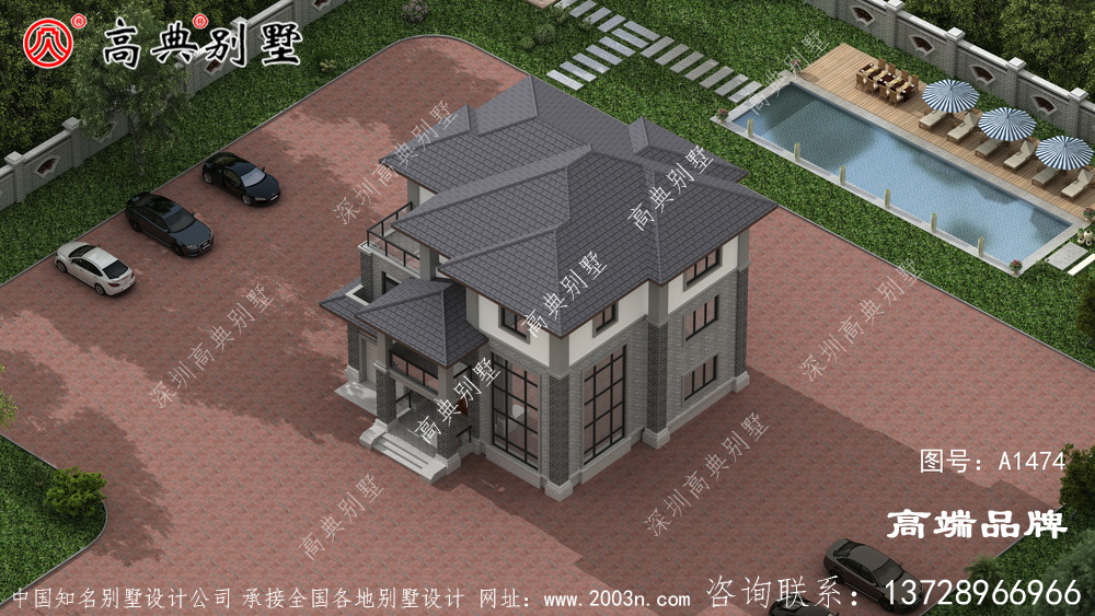 别墅外观效果图隔壁村的都绕远路去看