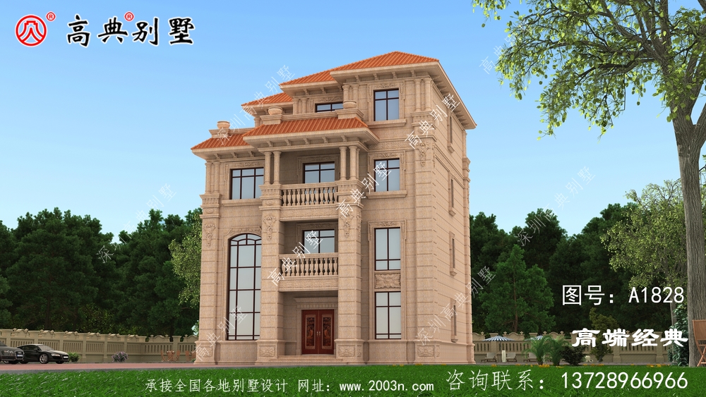 多窗造型丰富整个建筑立面采光通风良好