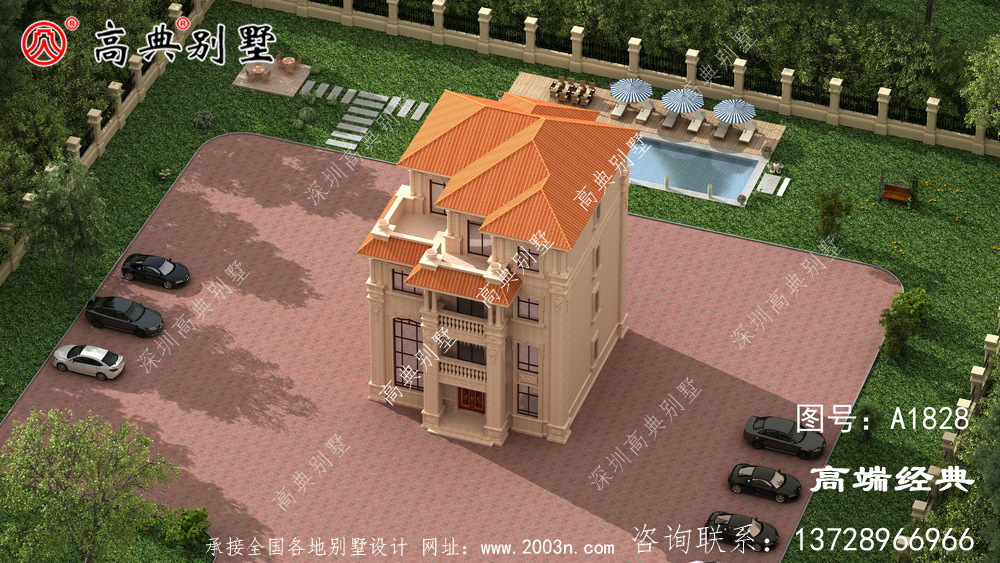 多窗造型丰富整个建筑立面采光通风良好