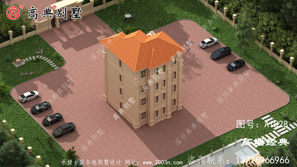 多窗造型丰富整个建筑立面采光通风良好