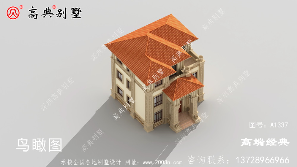 欧式别墅效果图,满满的豪宅感。