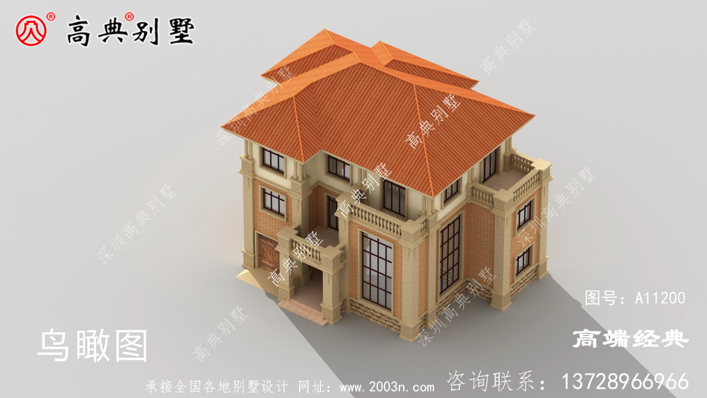 大气硬朗的欧式外观,唯美优雅的落地窗