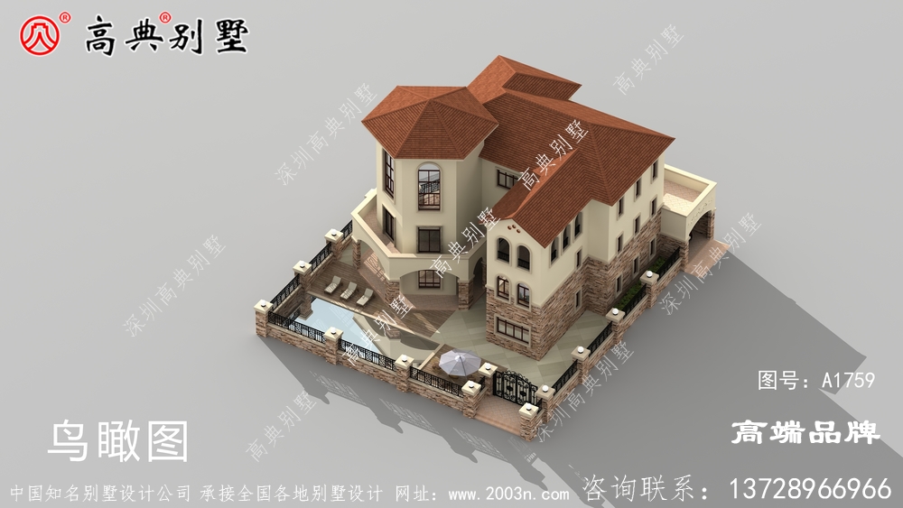 欧式庭院别墅稳重,大气的色调
