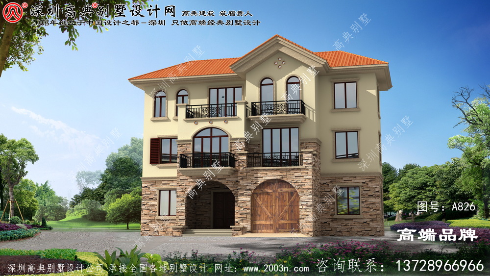 160 平方米 的三层自建房设计图 ，简约时尚