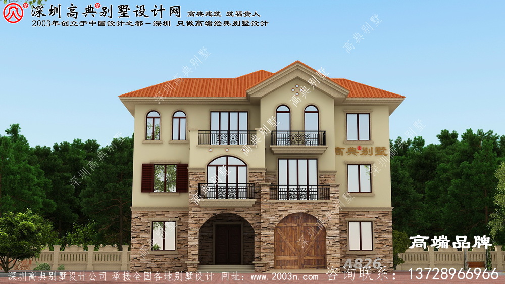 160 平方米 的三层自建房设计图 ，简约时尚