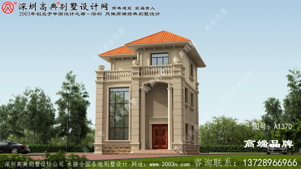 三层 别墅设计图纸 ，在农村建造 绝对 有面子 ，满足 自建房 普遍存在 的攀比