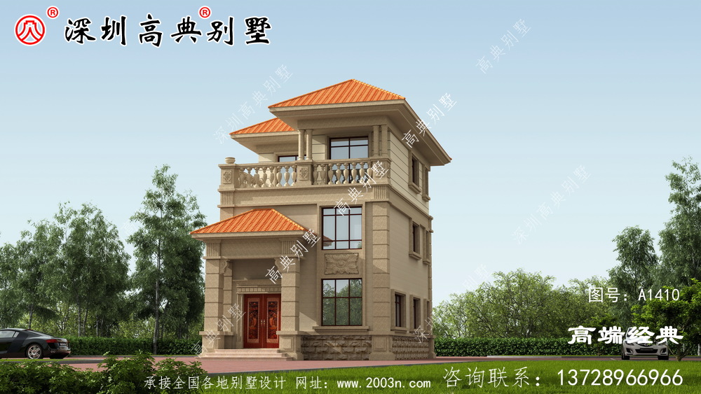 2021新款农村三层别墅设计图,简单实用