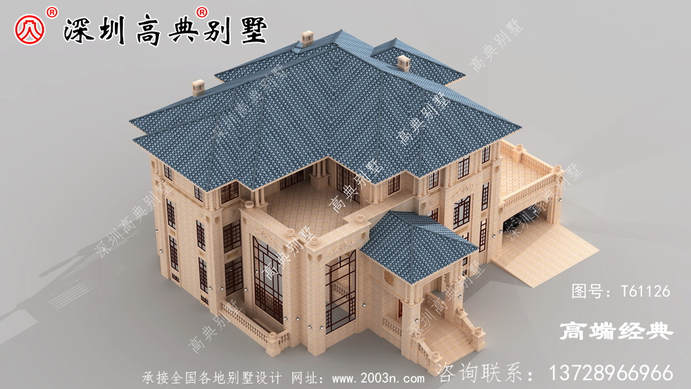 乡村三层大气别墅的照片,盖这样的房子,出门一定有面子。