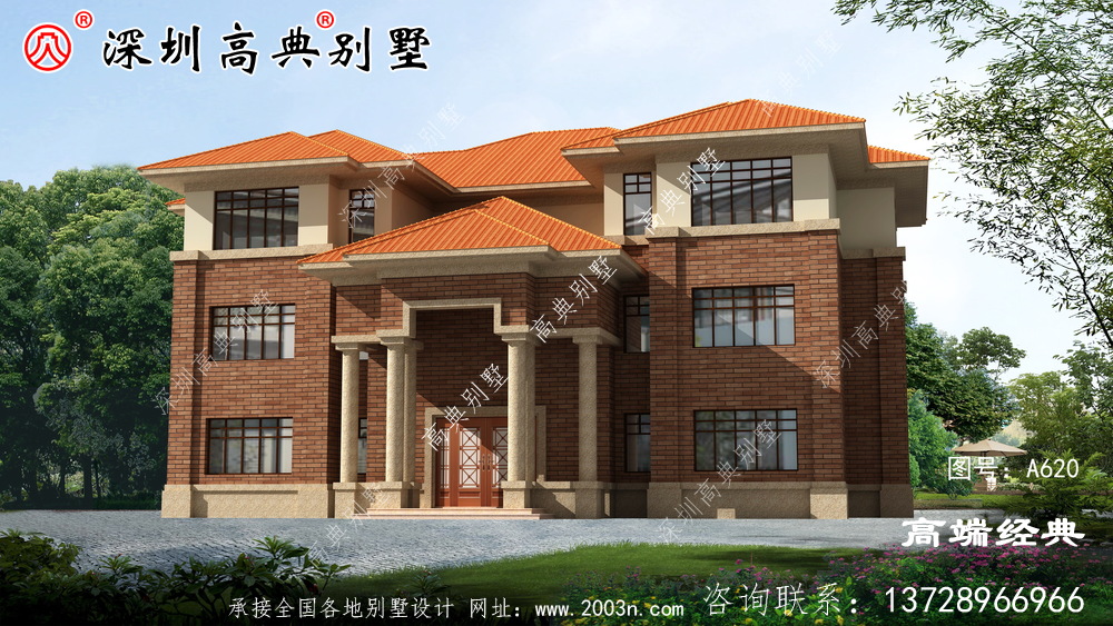 二楼半带露台的自建房图片,好看实用就选了。