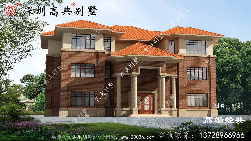 二楼半带露台的自建房图片,好看实用就选了。