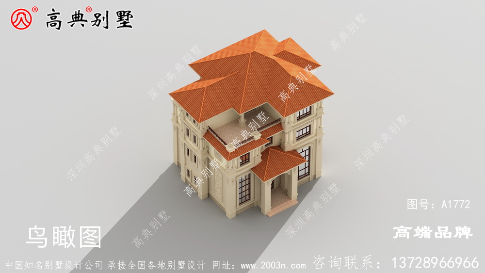 线条优美农村别墅的建房首选