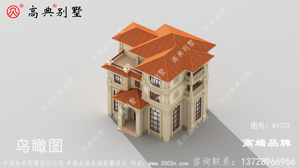 线条优美农村别墅的建房首选