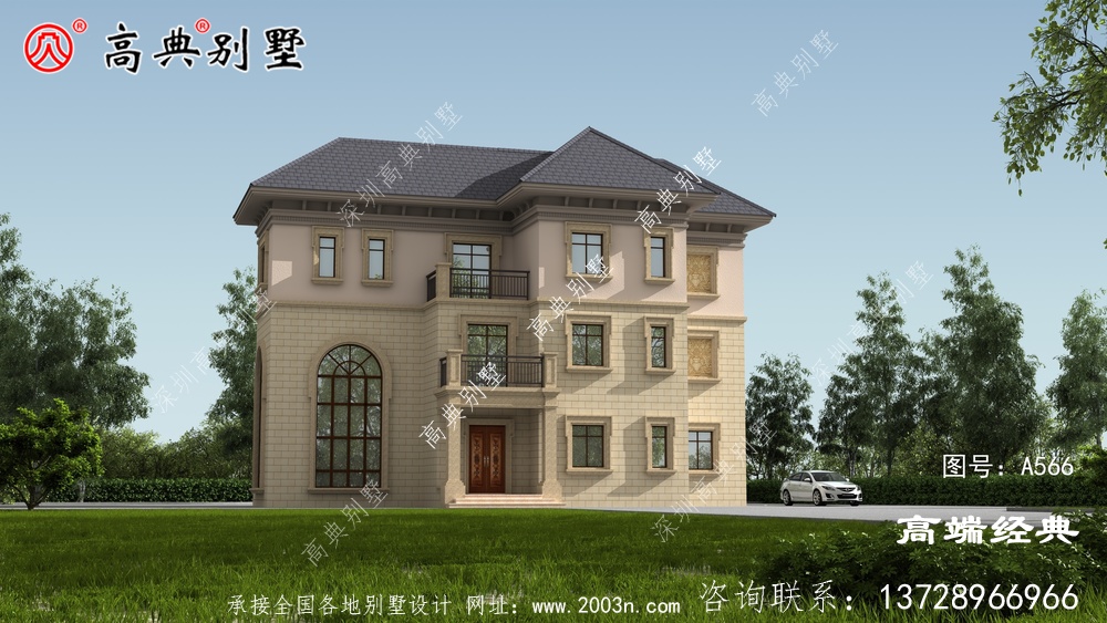 复式三层简欧风格来满足预算不多的建房朋友们