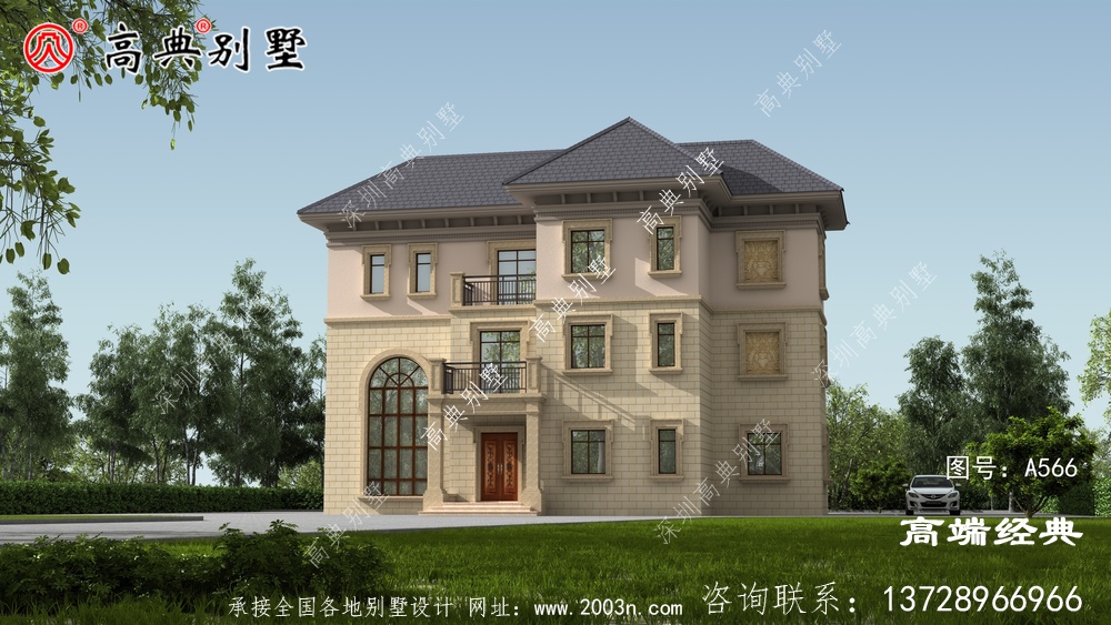 复式三层简欧风格来满足预算不多的建房朋友们
